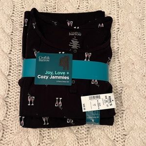 BRAND NEW Champagne Wine Glass Pj Set / Girly Pjs